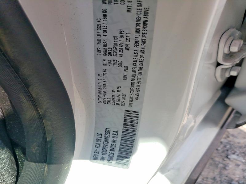 Продажа на аукционе авто 2022 Ram 1500, vin: 1C6SRFKT5NN272621, номер лота: 57248076