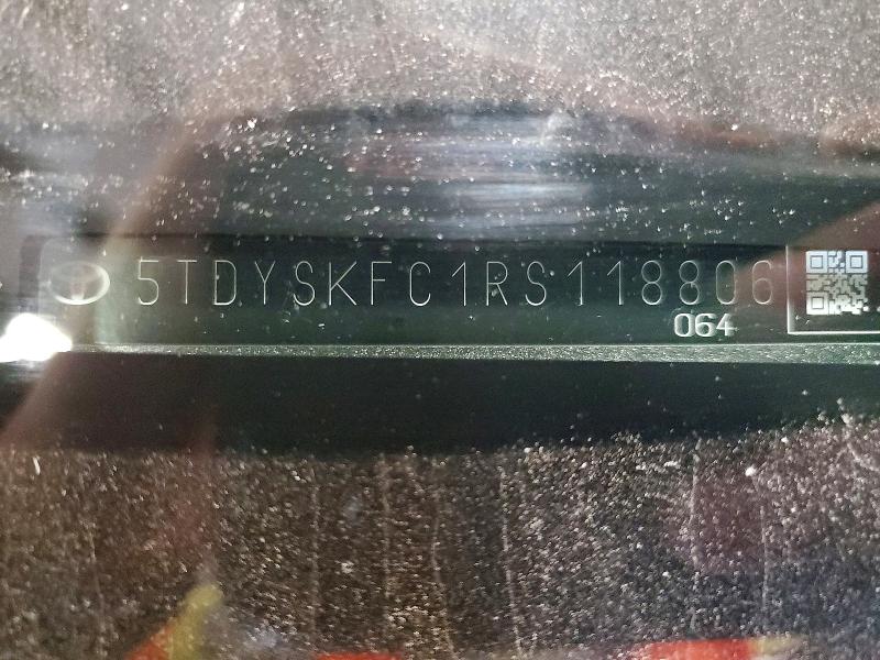 Продажа на аукционе авто 2024 Toyota Sienna, vin: 5TDYSKFC1RS118806, номер лота: 55496476