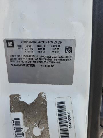 Продаж на аукціоні авто 2014 Chevrolet Impala Limited, vin: 2G1WC5E3XE1123455, номер лоту: 58948926