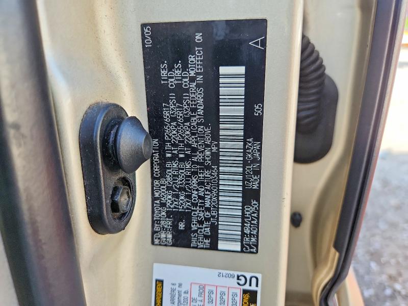 Продажа на аукционе авто 2006 Lexus Gx, vin: JTJBT20X960103464, номер лота: 57136316