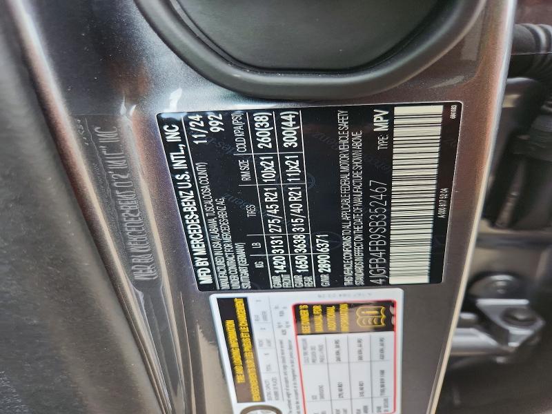 Aukcja sprzedaży 2025 Mercedes-benz Gle, vin: 4JGFB4FB9SB352467, numer aukcji: 85629185