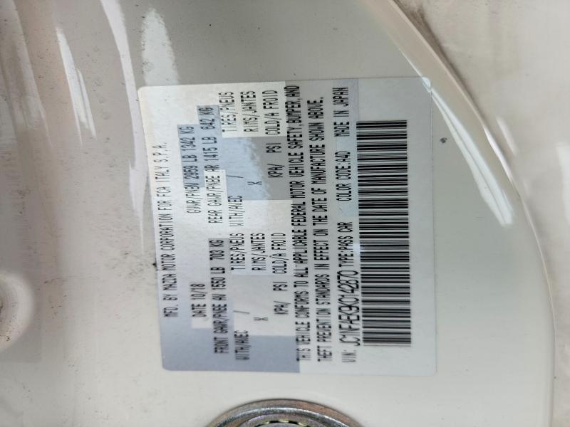 Продаж на аукціоні авто 2019 Fiat 124 Spider, vin: JC1NFAEK9K0142870, номер лоту: 56609846