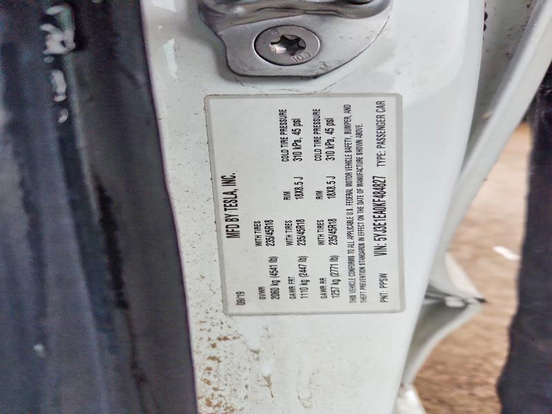 Aukcja sprzedaży 2019 Tesla Model 3, vin: 5YJ3E1EA0KF484827, numer aukcji: 57705316