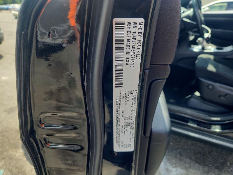 Продаж на аукціоні авто 2021 Jeep Grand Cherokee, vin: 1C4RJFAG5MC777720, номер лоту: 57250476