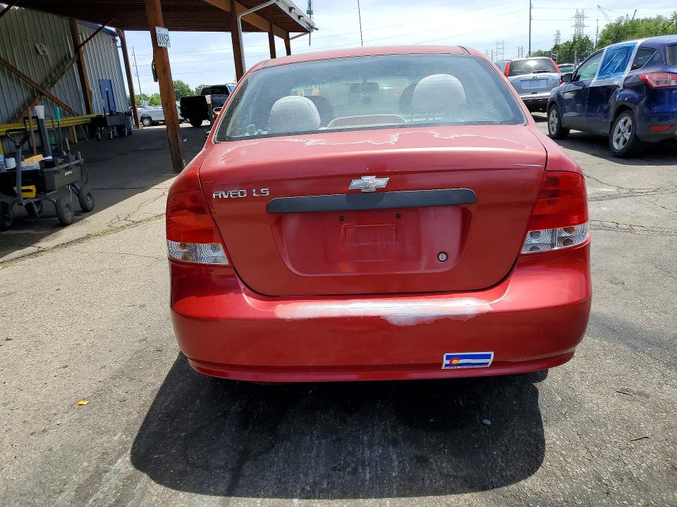 57710816 :رقم المزاد ، KL1TD52645B452780 vin ، 2005 Chevrolet Aveo مزاد بيع