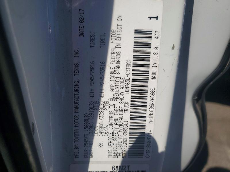 Aukcja sprzedaży 2017 Toyota Tacoma, vin: 5TFRX5GN2HX085301, numer aukcji: 56633986