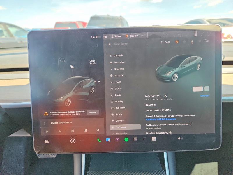 57803696 :رقم المزاد ، 5YJ3E1EA4LF797459 vin ، 2020 Tesla Model 3 مزاد بيع