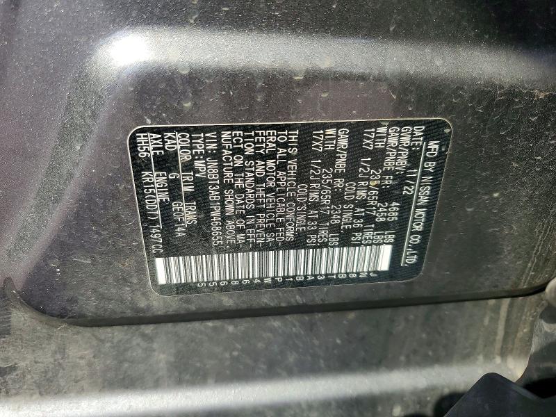 Продаж на аукціоні авто 2023 Nissan Rogue, vin: JN8BT3AB1PW468655, номер лоту: 56632986