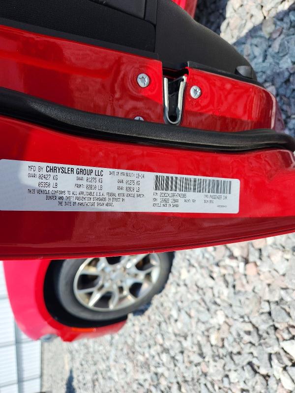 Продаж на аукціоні авто 2015 Dodge Charger, vin: 2C3CDXJG8FH742385, номер лоту: 85629275
