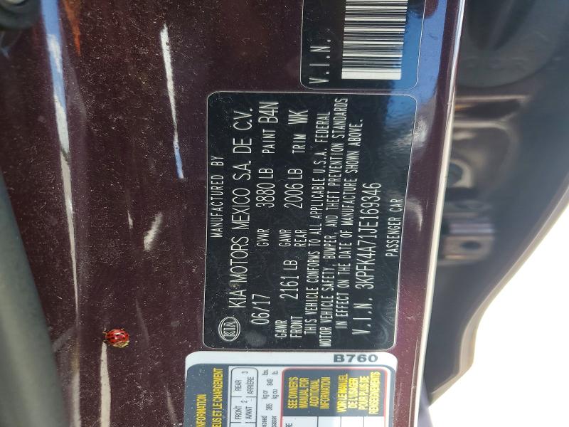 Продаж на аукціоні авто 2018 Kia Forte, vin: 3KPFK4A71JE169346, номер лоту: 57900156