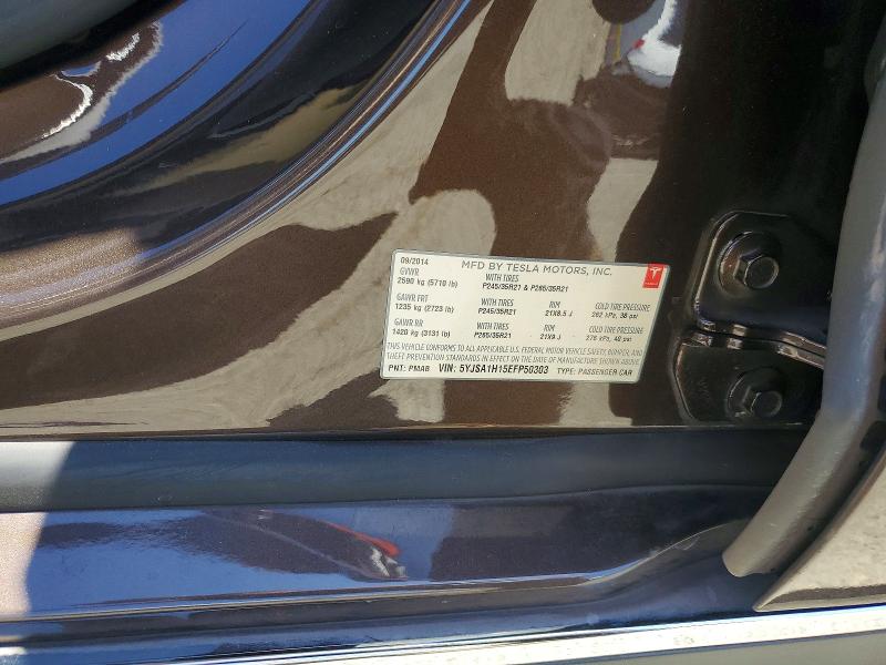 Продажа на аукционе авто 2014 Tesla Model S, vin: 5YJSA1H15EFP50303, номер лота: 58839776