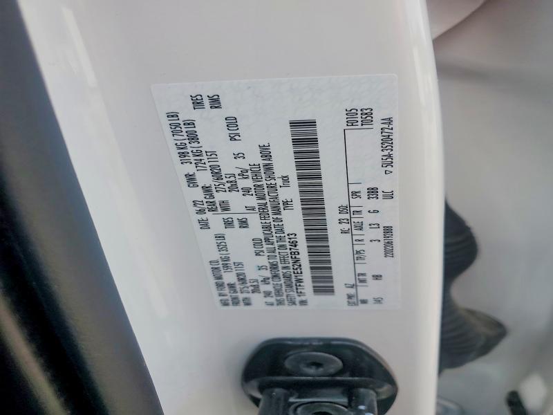 Продаж на аукціоні авто 2022 Ford F150, vin: 1FTFW1E52NFB74613, номер лоту: 58078586