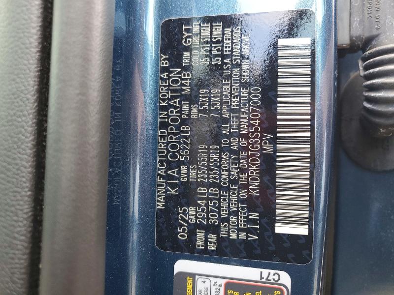 Aukcja sprzedaży 2025 Kia Sorento, vin: KNDRKDJG3S5407000, numer aukcji: 59552926