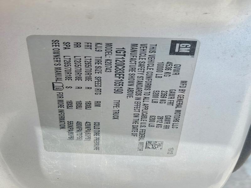 Aukcja sprzedaży 2014 Gmc Sierra, vin: 1GT120C83EF165190, numer aukcji: 56834646