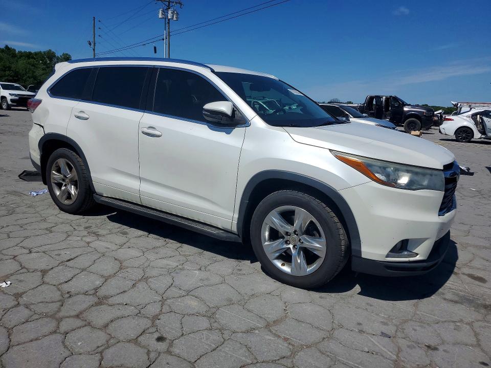 2015 Toyota Highlander მანქანა იყიდება აუქციონზე, vin: 5TDDKRFH5FS155842, აუქციონის ნომერი: 57026506
