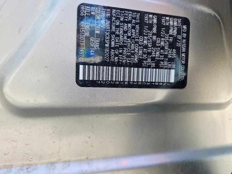 2023 Nissan Rogue მანქანა იყიდება აუქციონზე, vin: JN8BT3CB3PW182027, აუქციონის ნომერი: 56625096
