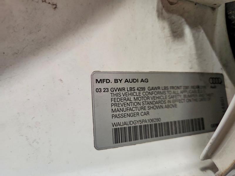 Aukcja sprzedaży 2023 Audi A3, vin: WAUAUDGY5PA106280, numer aukcji: 55527576