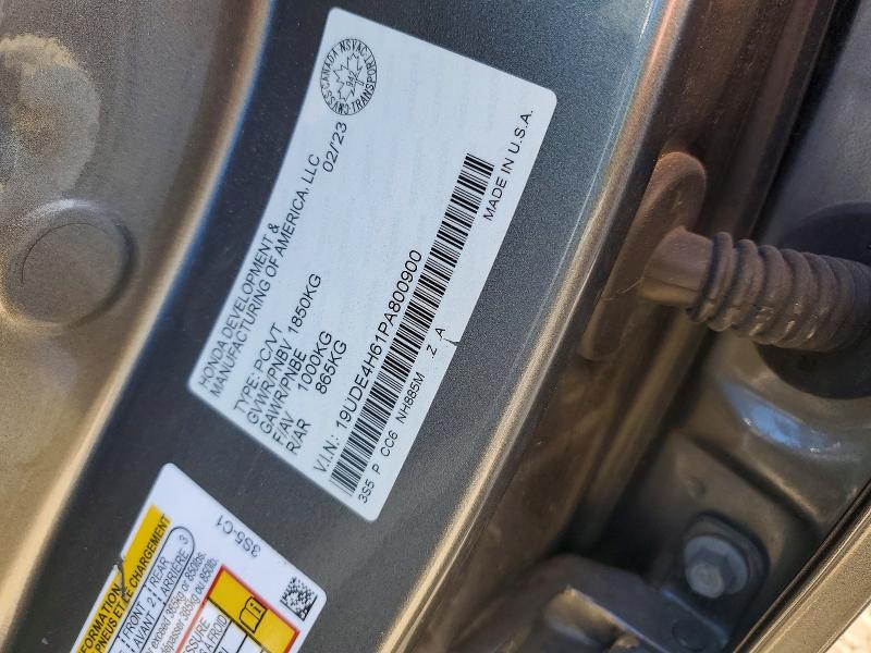 Auction sale of the 2023 Acura Integra, vin: 19UDE4H61PA800900, lot number: 54053566