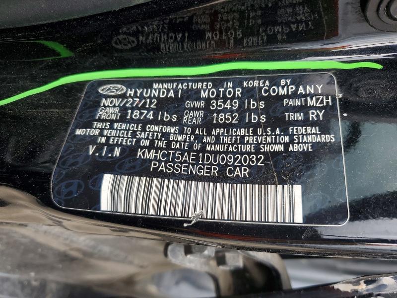 Aukcja sprzedaży 2013 Hyundai Accent, vin: KMHCT5AE1DU092032, numer aukcji: 57751246