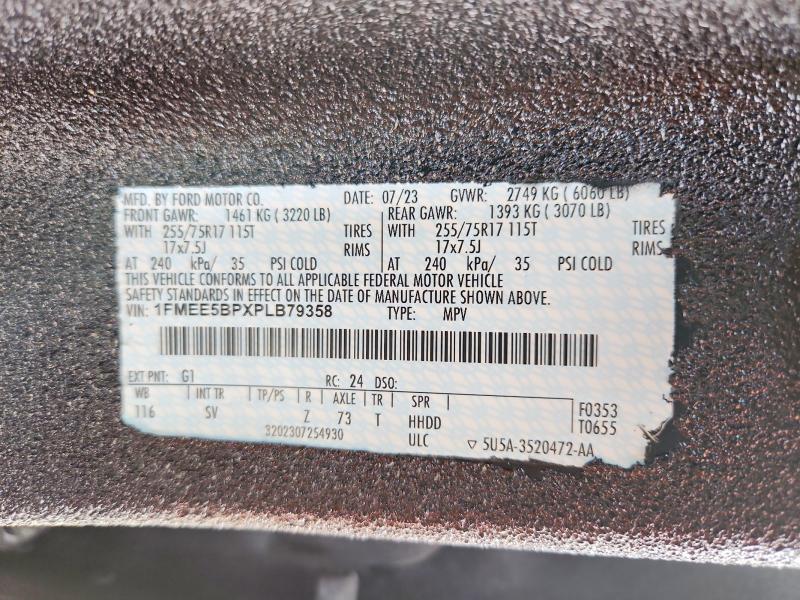 Aukcja sprzedaży 2023 Ford Bronco, vin: 1FMEE5BPXPLB79358, numer aukcji: 57350466
