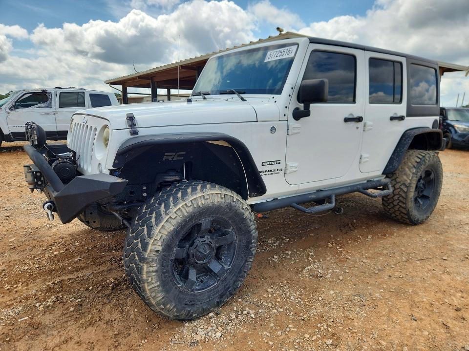 2014 Jeep Wrangler Unlimited მანქანა იყიდება აუქციონზე, vin: 1C4BJWDG0EL110083, აუქციონის ნომერი: 57725516
