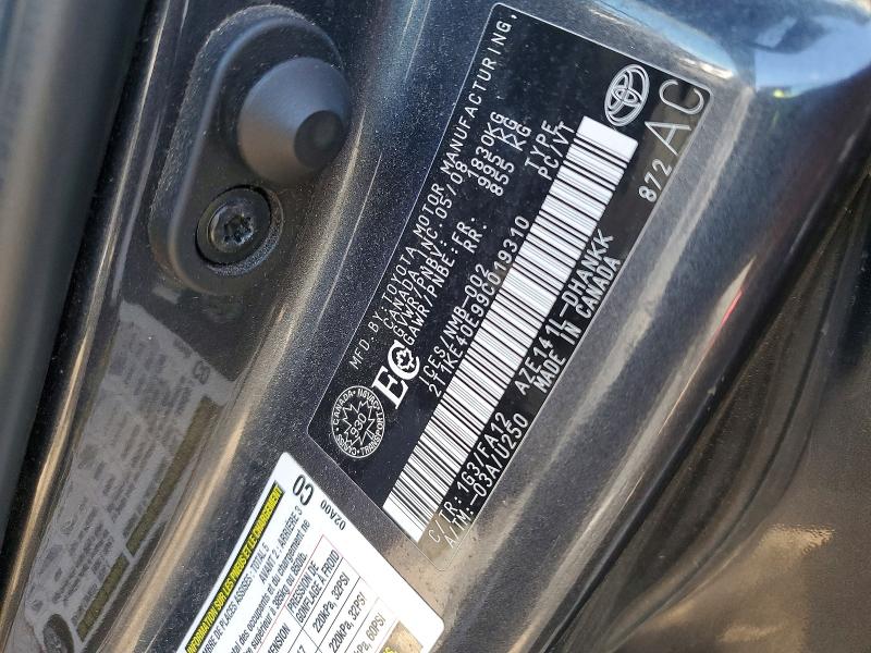 Aukcja sprzedaży 2009 Toyota Corolla Matrix, vin: 2T1KE40E99C019310, numer aukcji: 55780176