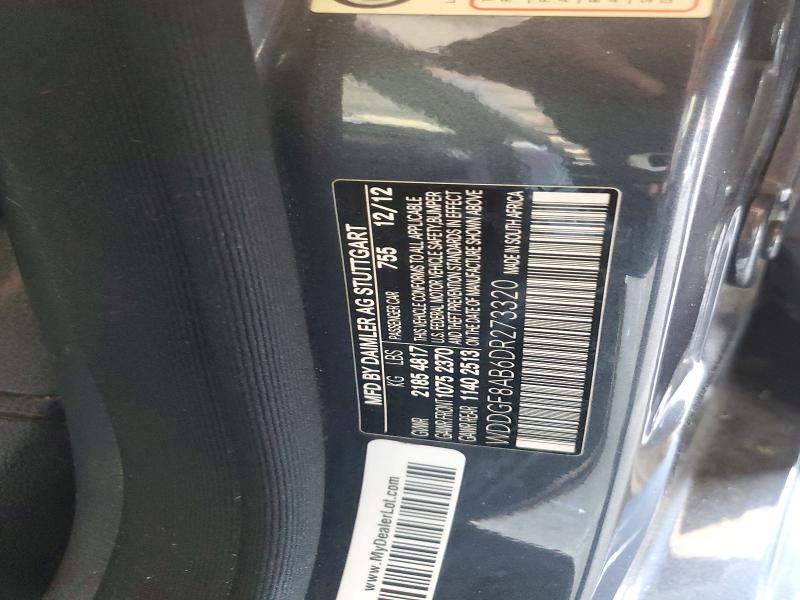 57965026 :رقم المزاد ، WDDGF8AB6DR273320 vin ، 2013 Mercedes-benz C مزاد بيع