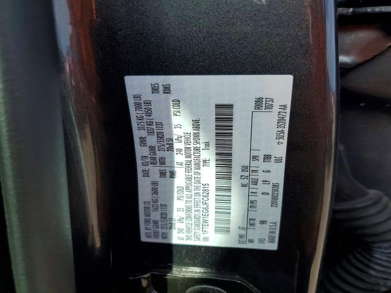 2018 Ford F150 მანქანა იყიდება აუქციონზე, vin: 1FTEW1EG6JFC62815, აუქციონის ნომერი: 55313296