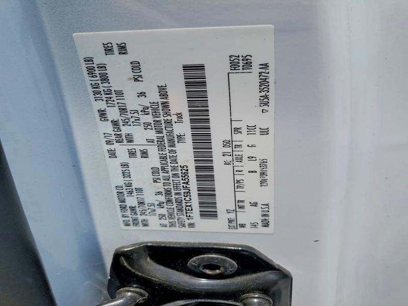 Продажа на аукционе авто 2018 Ford F150, vin: 1FTEX1C59JFA55625, номер лота: 57253136