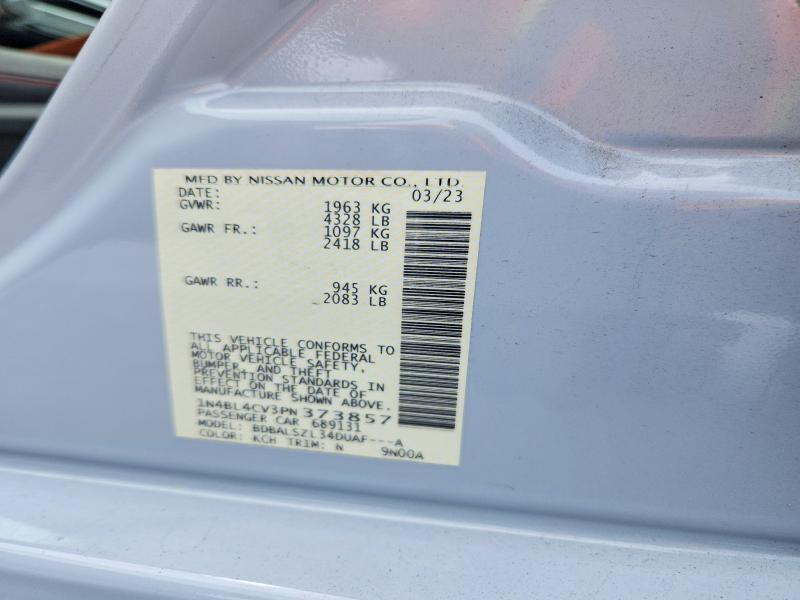 58264216 :رقم المزاد ، 1N4BL4CV3PN373857 vin ، 2023 Nissan Altima مزاد بيع