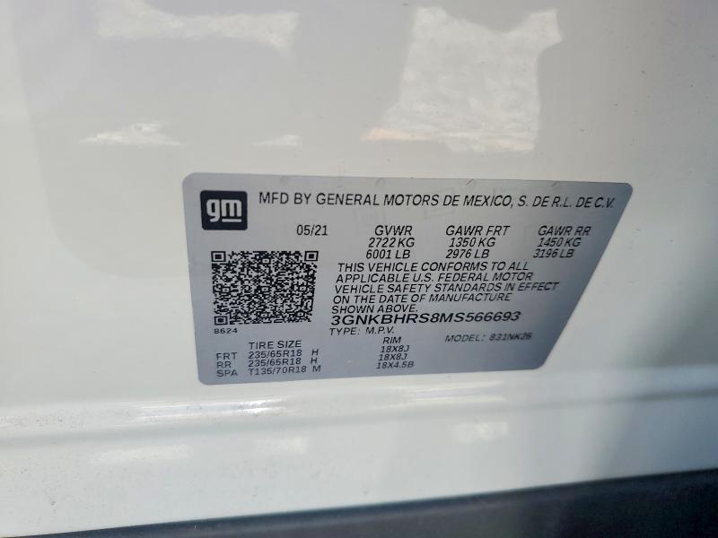 Продажа на аукционе авто 2021 Chevrolet Blazer, vin: 3GNKBHRS8MS566693, номер лота: 55496246