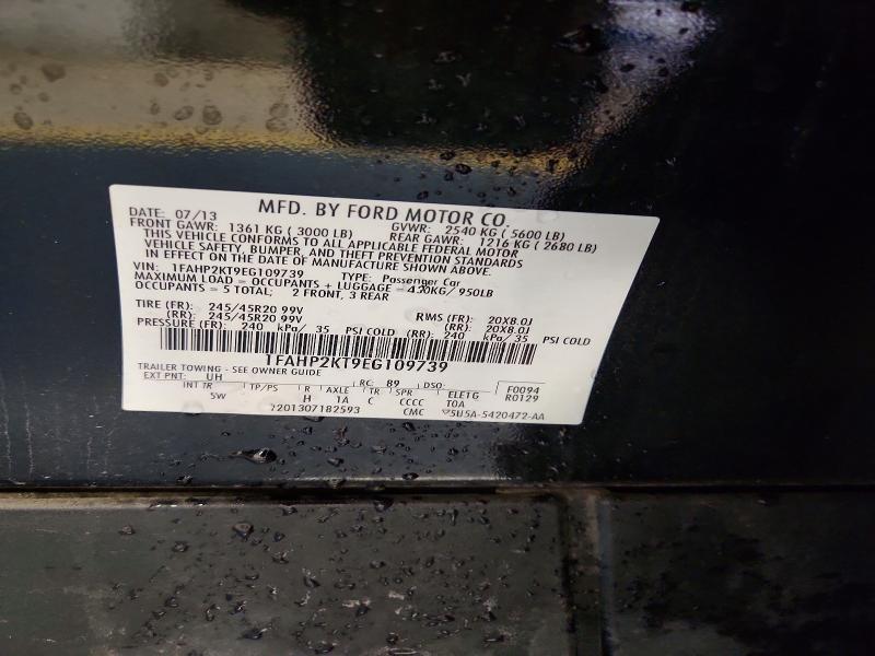 57537096 :رقم المزاد ، 1FAHP2KT9EG109739 vin ، 2014 Ford Taurus مزاد بيع