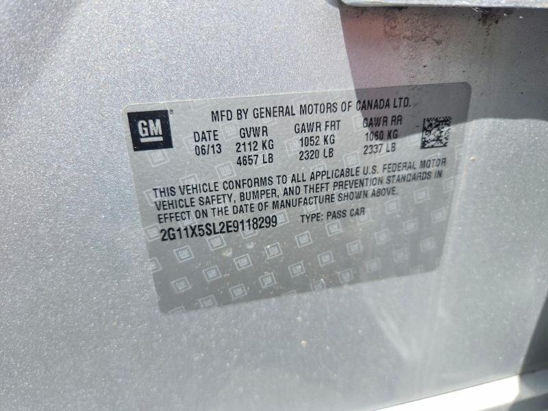 2014 Chevrolet Impala მანქანა იყიდება აუქციონზე, vin: 2G11X5SL2E9118299, აუქციონის ნომერი: 55034266