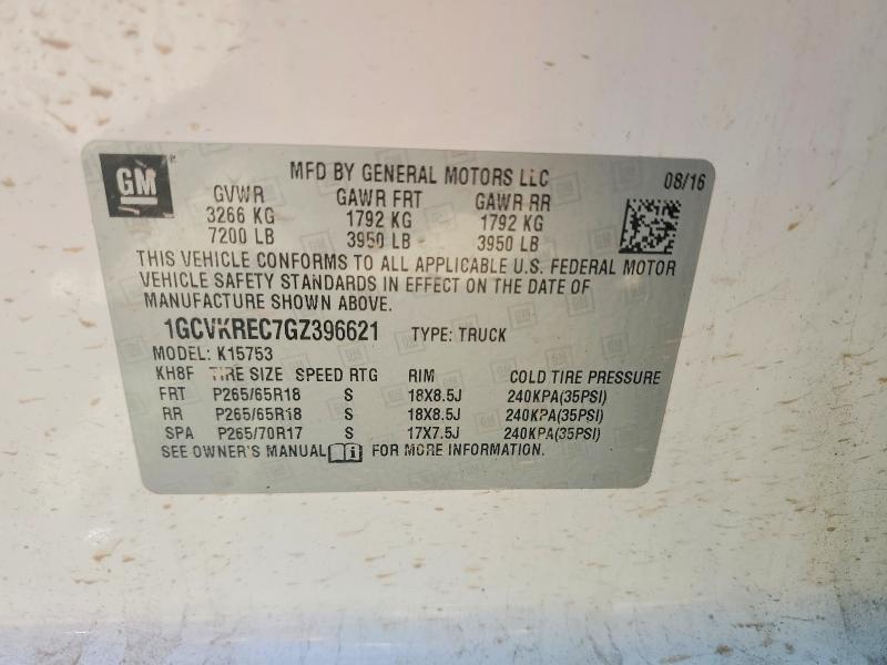 Продажа на аукционе авто 2016 Chevrolet Silverado, vin: 1GCVKREC7GZ396621, номер лота: 55847536