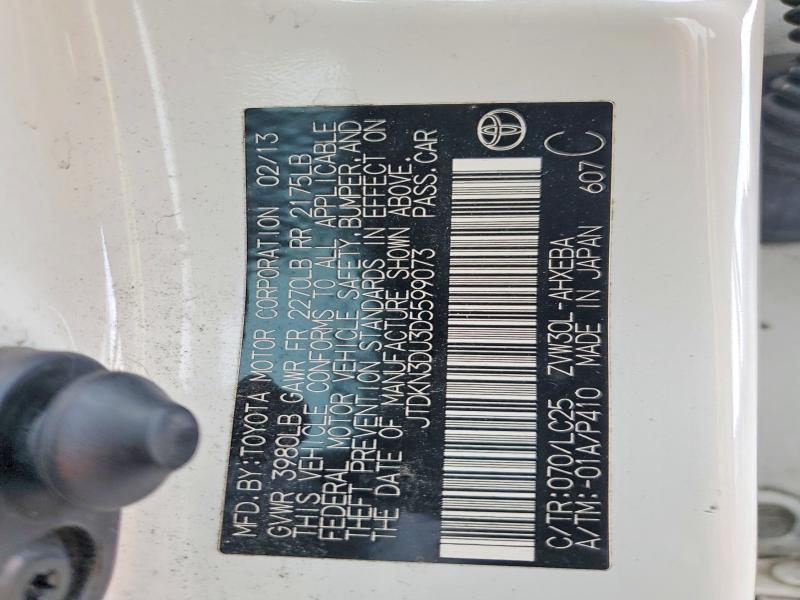 Продажа на аукционе авто 2013 Toyota Prius, vin: JTDKN3DU3D5599073, номер лота: 56597306