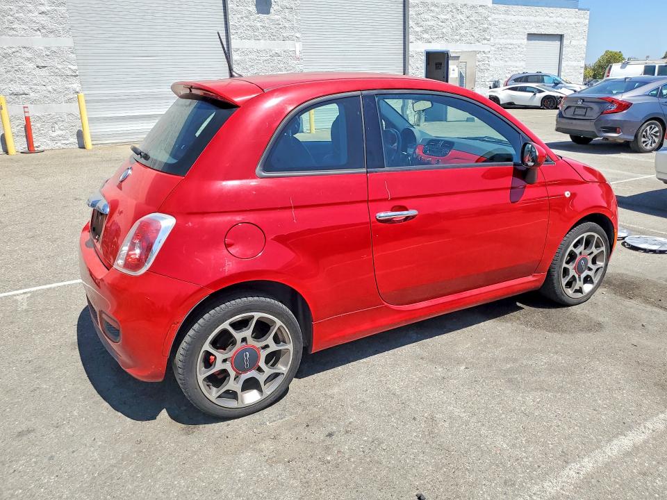 2014 Fiat 500 მანქანა იყიდება აუქციონზე, vin: 3C3CFFBR7ET267659, აუქციონის ნომერი: 57272176