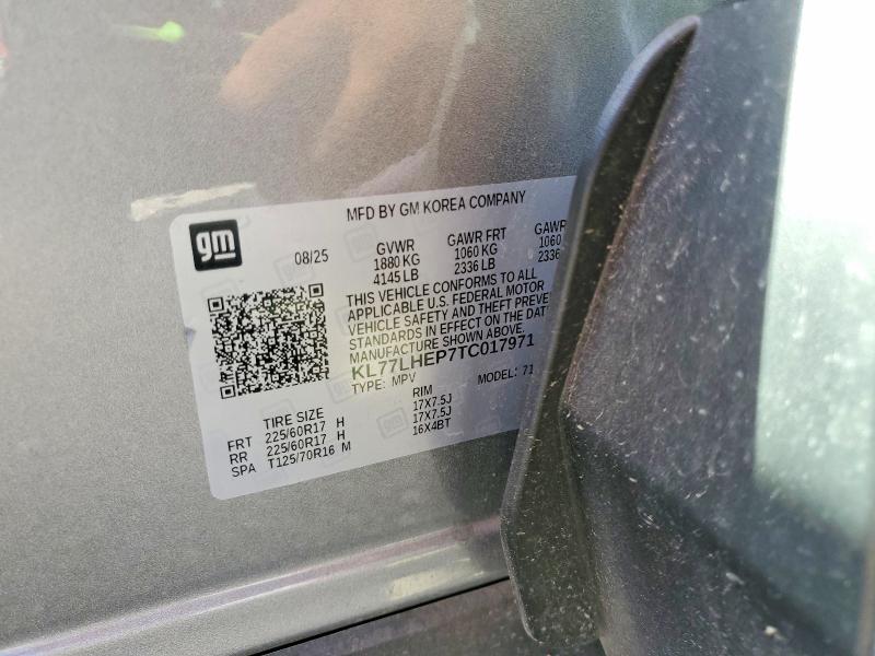 Продажа на аукционе авто 2026 Chevrolet Trax, vin: KL77LHEP7TC017971, номер лота: 56834226