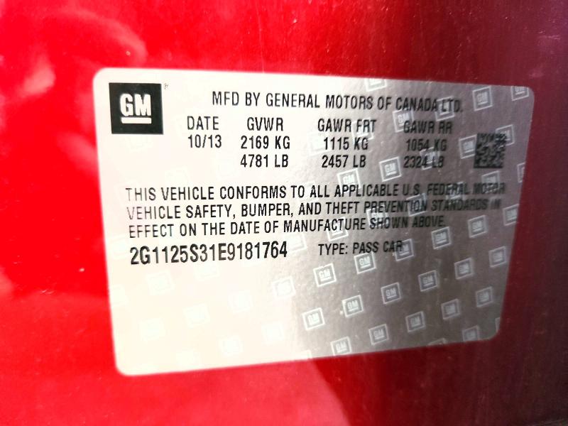 Продаж на аукціоні авто 2014 Chevrolet Impala, vin: 2G1125S31E9181764, номер лоту: 56501686