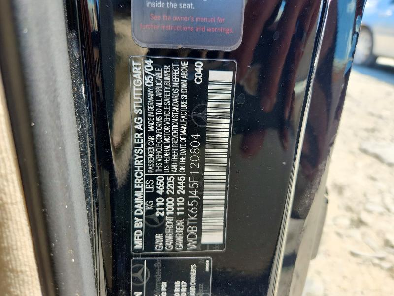 Продажа на аукционе авто 2005 Mercedes-benz Clk, vin: WDBTK65J45F120804, номер лота: 57548776
