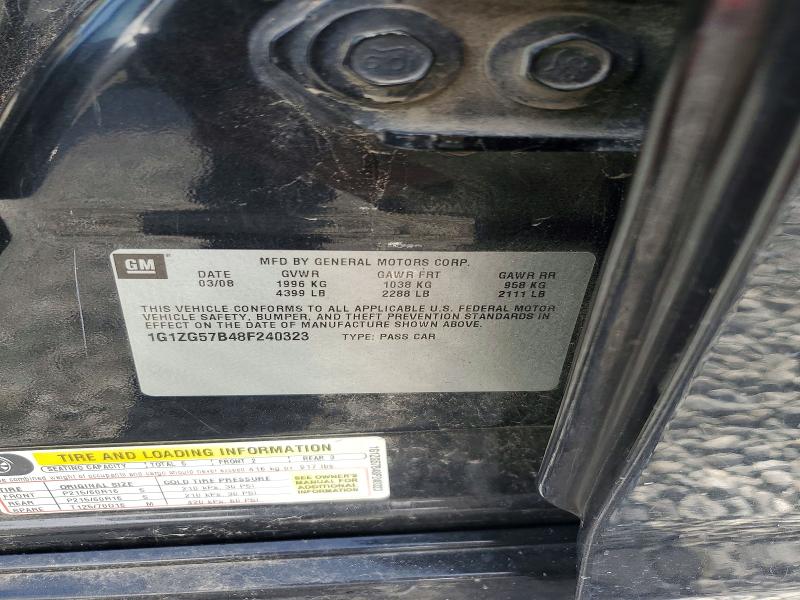 Продажа на аукционе авто 2008 Chevrolet Malibu, vin: 1G1ZG57B48F240323, номер лота: 58920316
