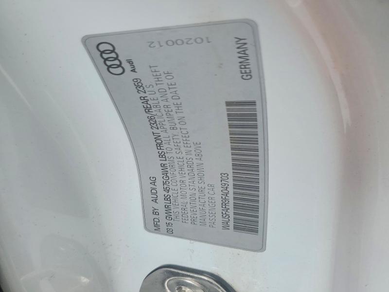 58018226 :رقم المزاد ، WAUSFAFR9FA049703 vin ، 2015 Audi A5 مزاد بيع