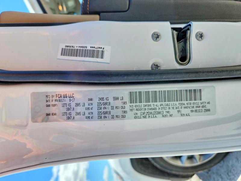 Aukcja sprzedaży 2018 Jeep Cherokee, vin: 1C4PJMDXXJD530013, numer aukcji: 57152356