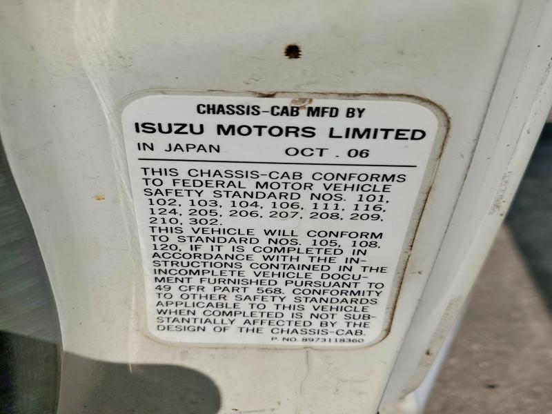 58700456 :رقم المزاد ، JALC4B16277011212 vin ، 2007 Isuzu Npr مزاد بيع