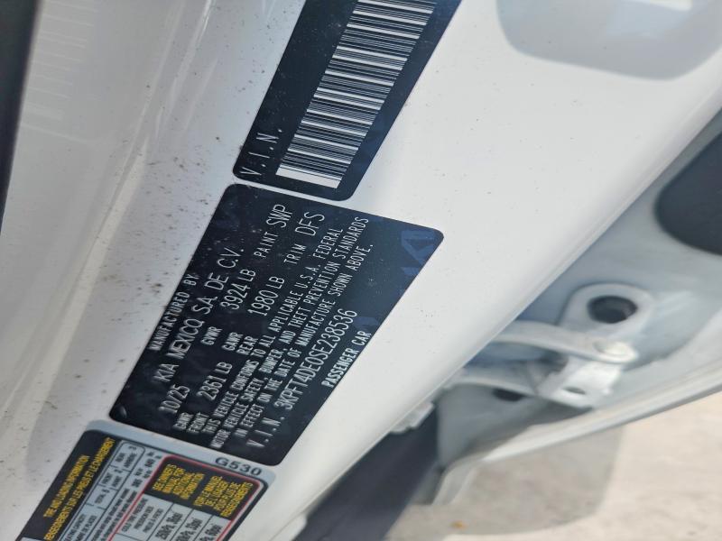 2025 Kia K4 მანქანა იყიდება აუქციონზე, vin: 3KPFT4DE0SE238536, აუქციონის ნომერი: 57936456