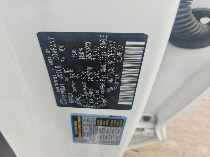 Aukcja sprzedaży 2024 Hyundai Palisade, vin: KM8R5DGE7RU765547, numer aukcji: 57996936