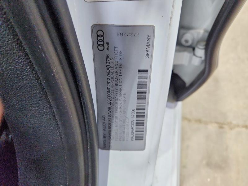 Продажа на аукционе авто 2016 Audi A6, vin: WAUGFAFC3GN167550, номер лота: 55789626