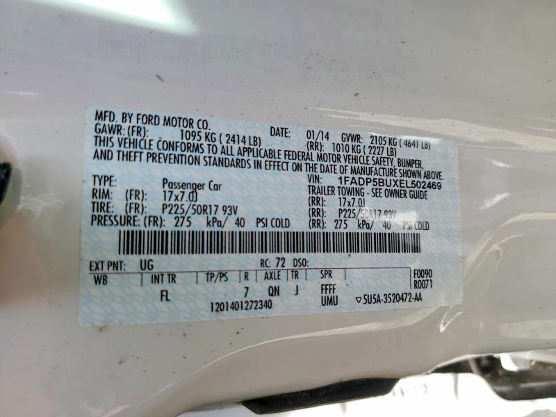 Продаж на аукціоні авто 2014 Ford C-max, vin: 1FADP5BUXEL502469, номер лоту: 55923196