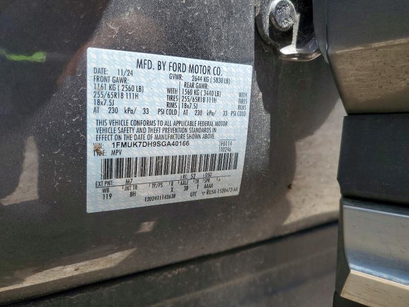 Aukcja sprzedaży 2025 Ford Explorer, vin: 1FMUK7DH9SGA40166, numer aukcji: 58263536