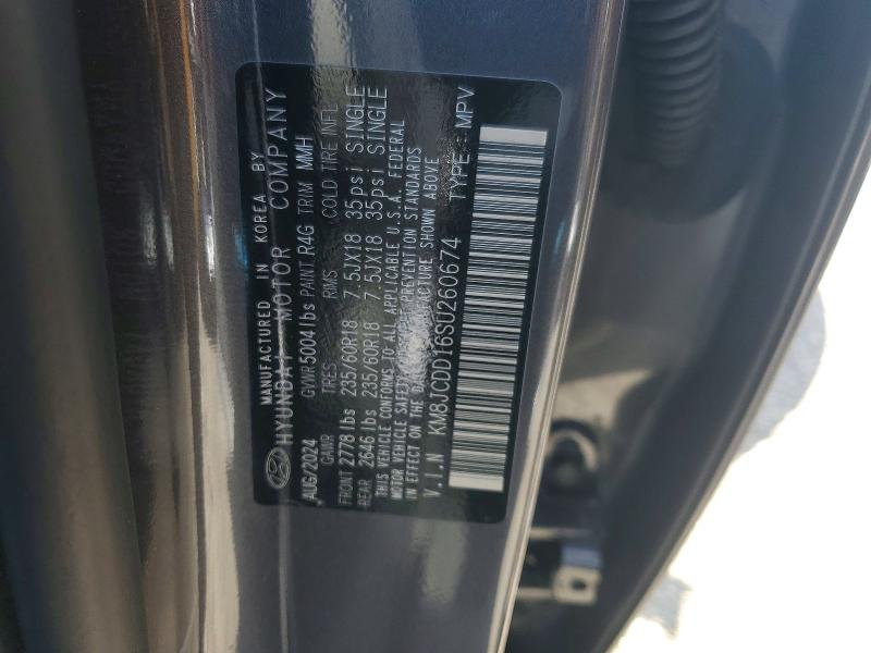 Продажа на аукционе авто 2025 Hyundai Tucson, vin: KM8JCDD16SU260674, номер лота: 56107806