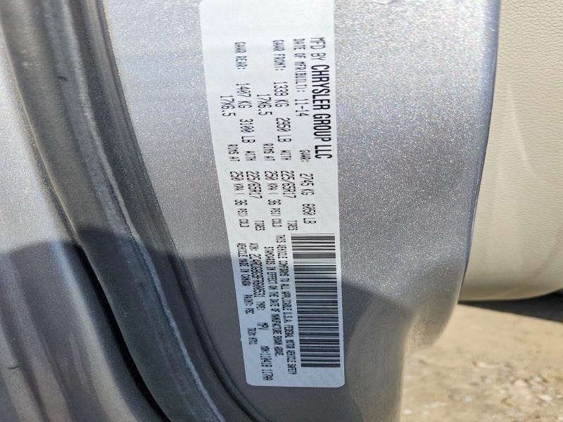 55864176 :رقم المزاد ، 2C4RDGBG9FR600531 vin ، 2015 Dodge Grand Caravan مزاد بيع